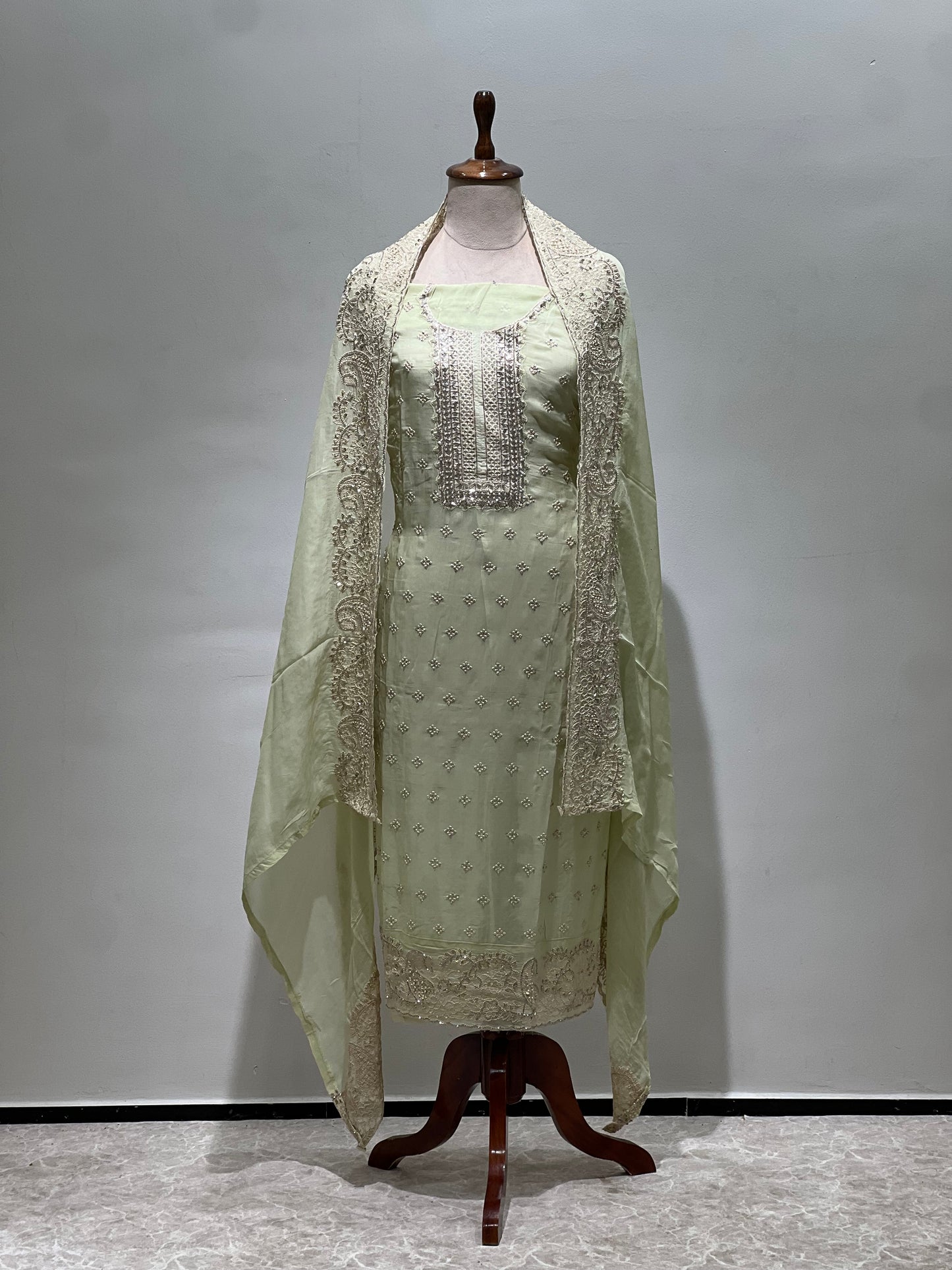 Green suit set material