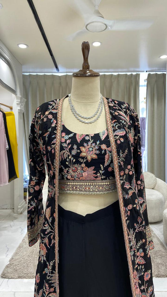 Black Shrug Suit Set