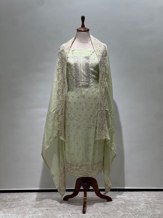 Green suit set material