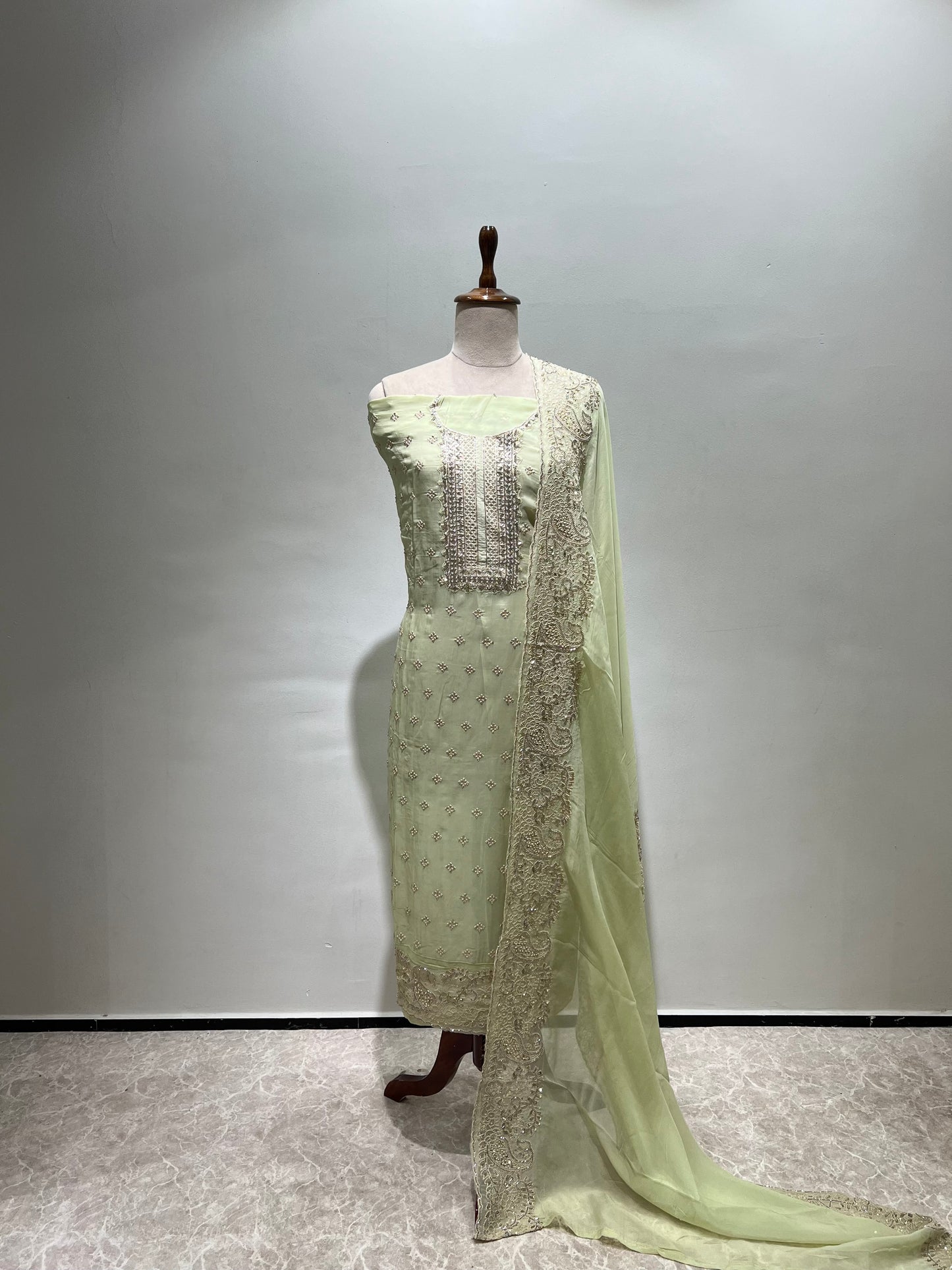 Green suit set material