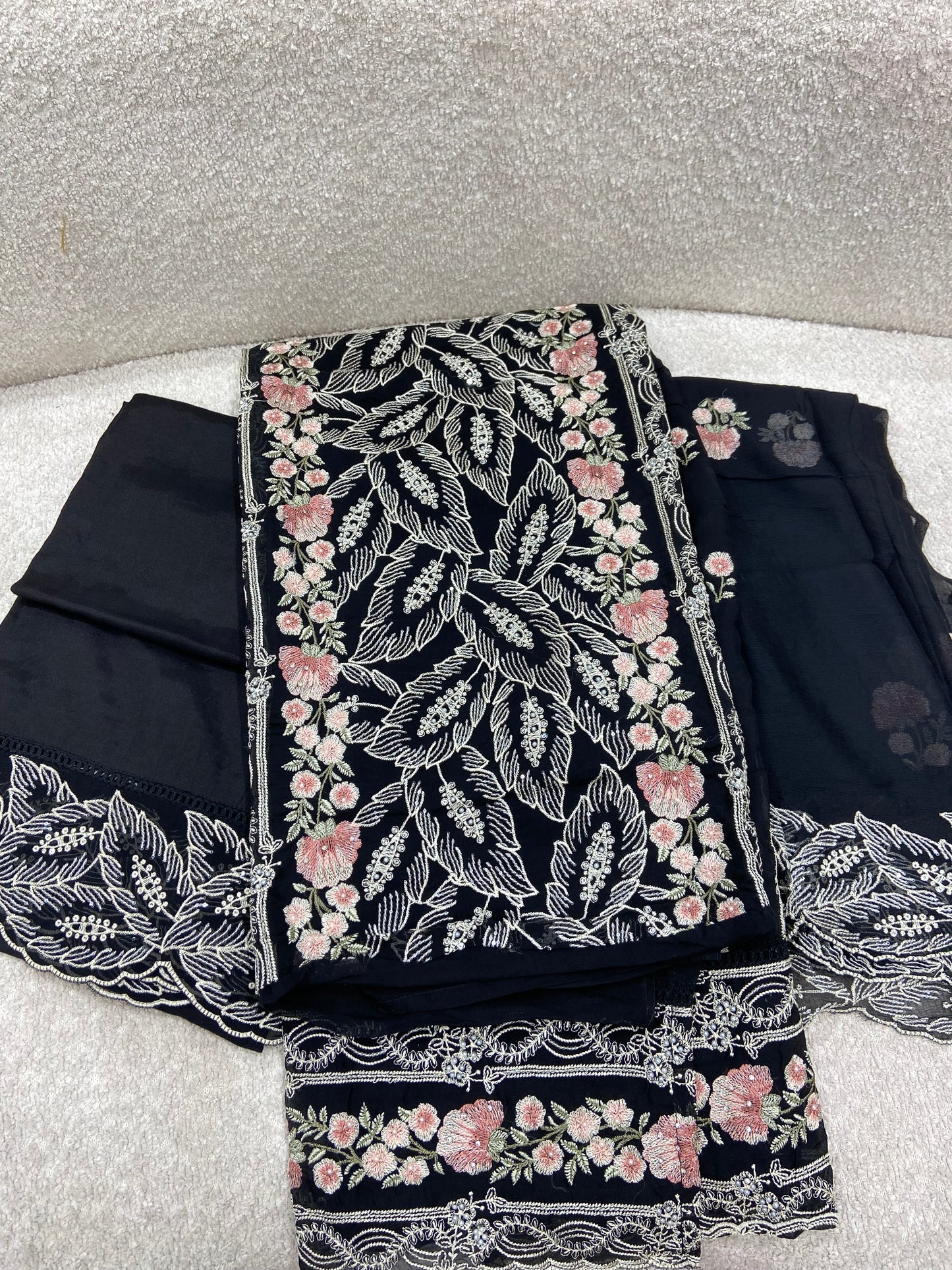 Black heavy royal kurta suit set
