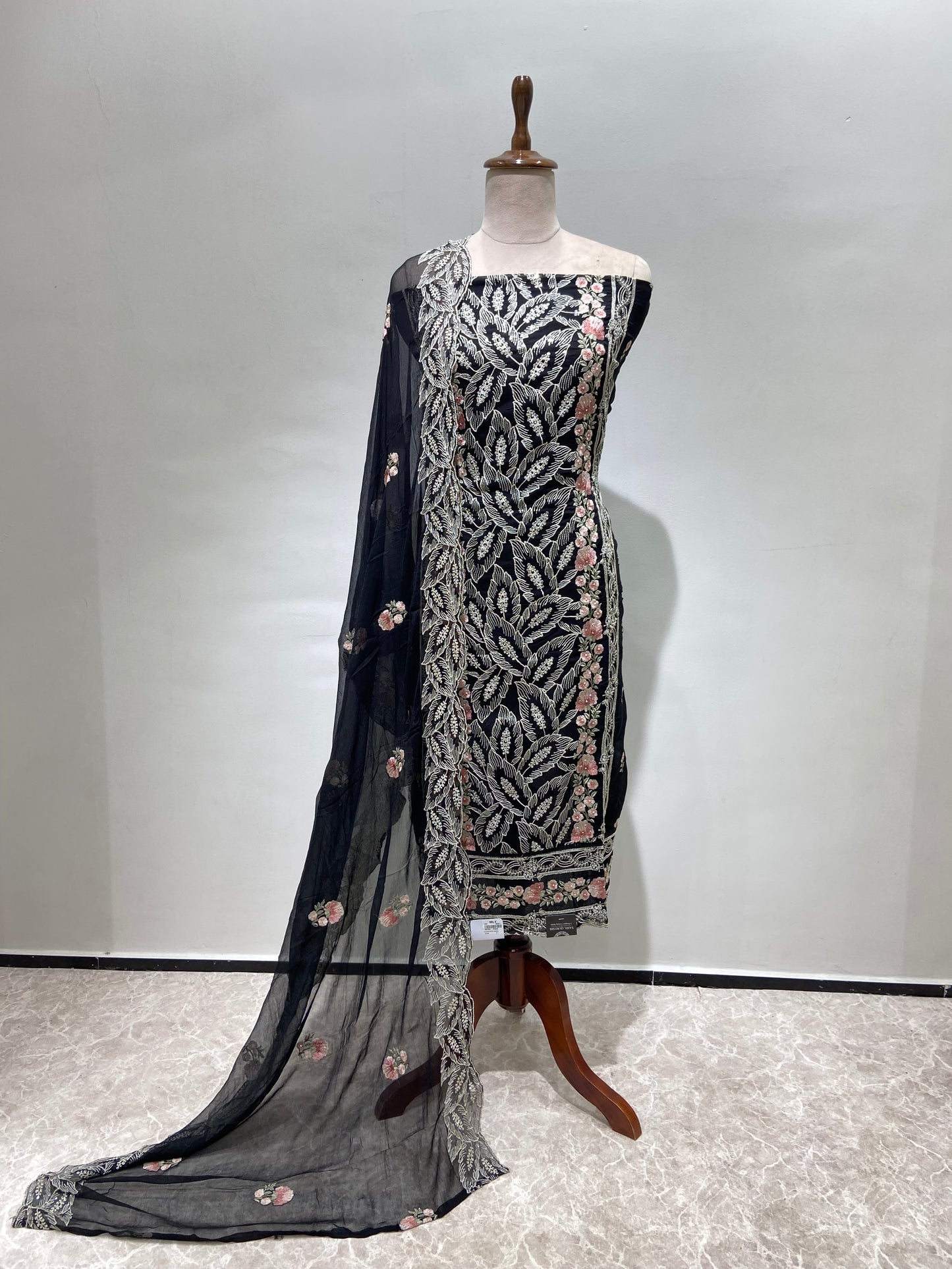 Black heavy royal kurta suit set