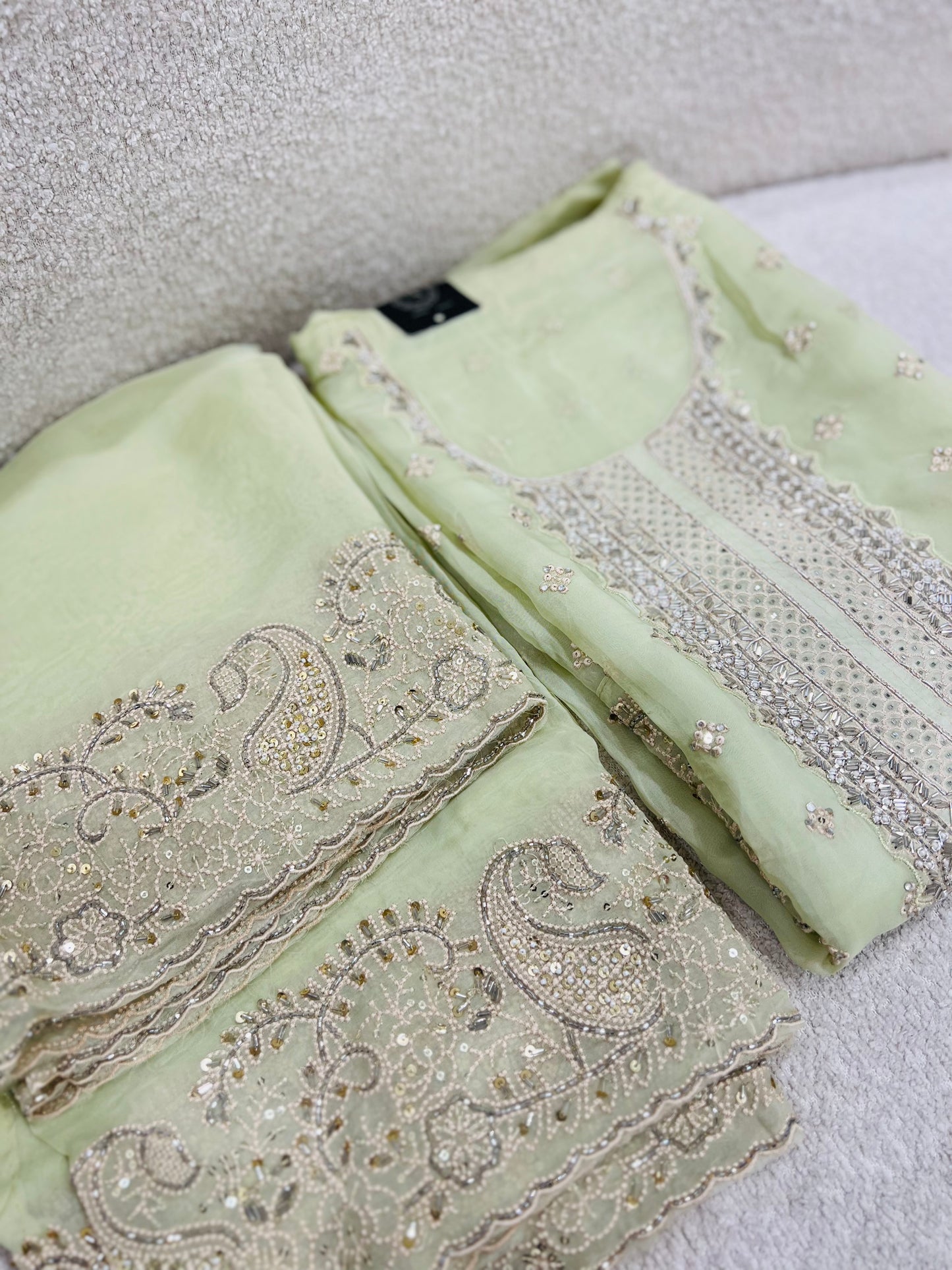 Green suit set material