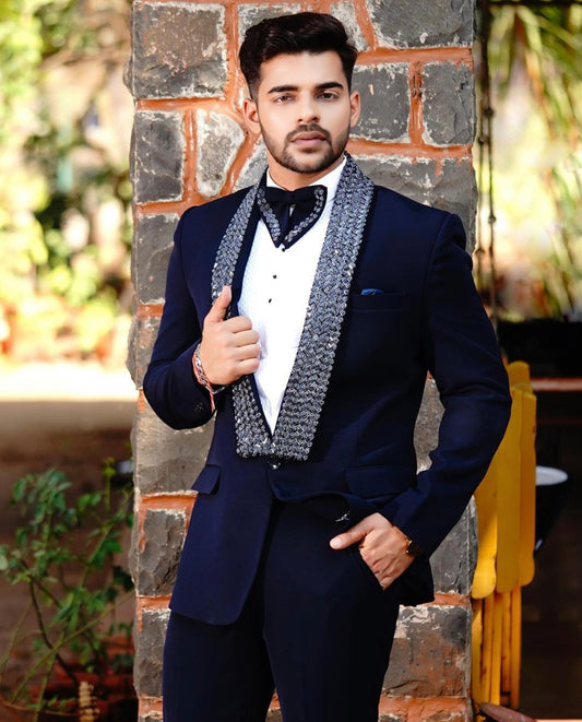 The Regal Hand-Embroidered Tuxedo