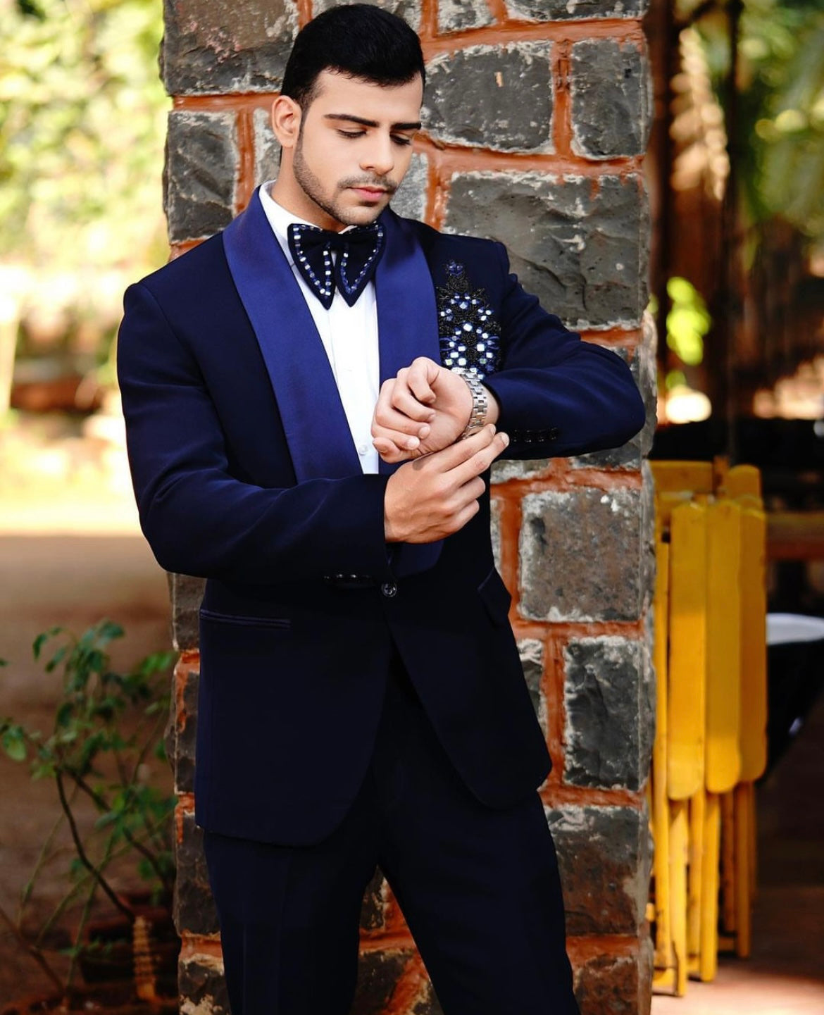 The Regal Hand-Embroidered Tuxedo