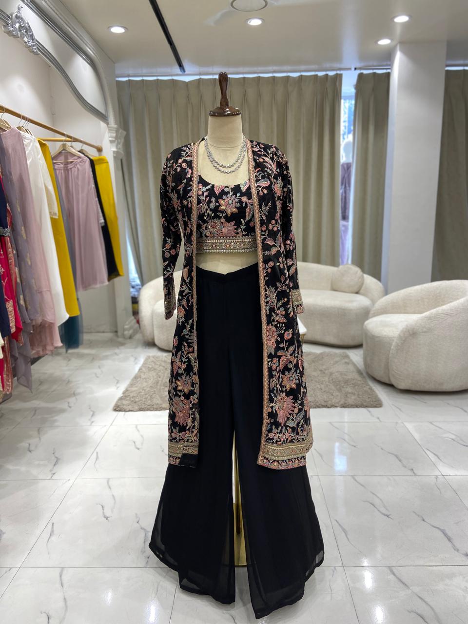Black Shrug Suit Set